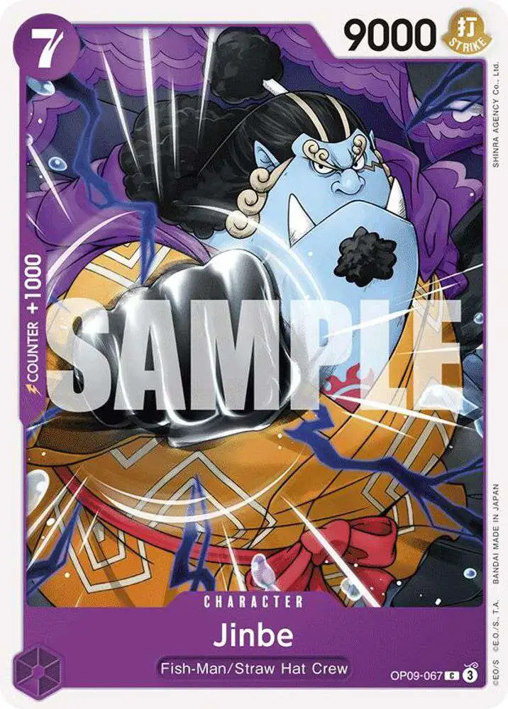 One Piece Trading Card Game Emperors in the New World Common Jinbe OP09-067