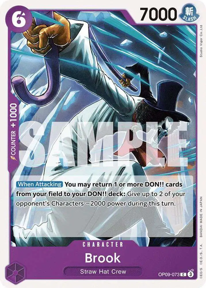 One Piece Trading Card Game Emperors in the New World Common Brook OP09-073