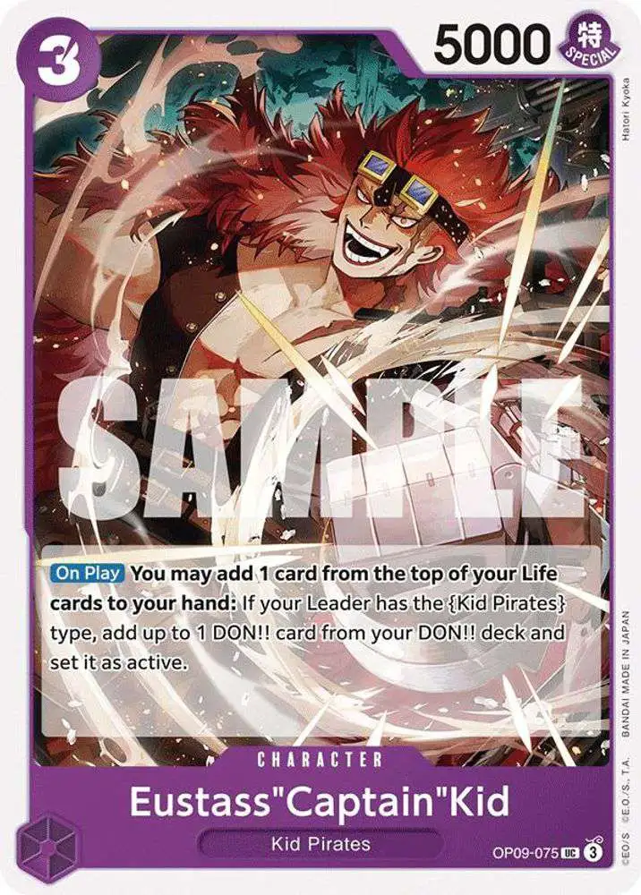 One Piece Trading Card Game Emperors in the New World Uncommon EustassCaptainKid OP09-075