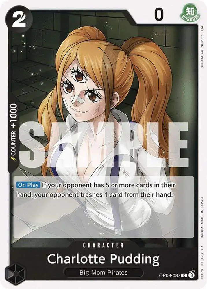 One Piece Trading Card Game Emperors in the New World Common Charlotte Pudding OP09-087
