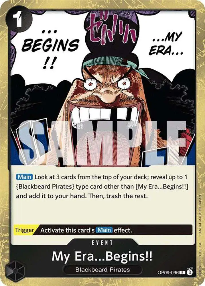 one piece emperors in the new world rare cards Trading Card Game My Era...Begins!! OP09-096 themed cards also make their debut in this pack OP-09 Four Emperors Top 10