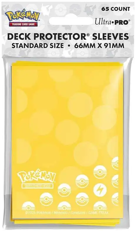 Ultra Pro Pokemon Lightning Standard Card Sleeves [65 Sleeves]