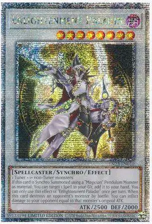 YuGiOh Trading Card Game 25th Anniversary Quarter Century Secret Rare Enlightenment Paladin TN23-EN010