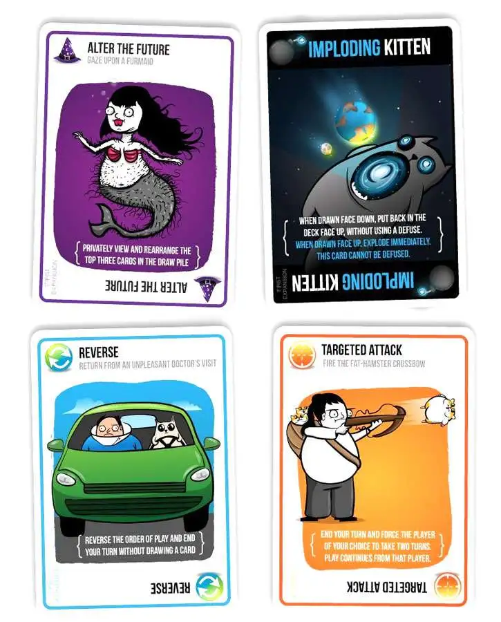 Imploding Kittens for sale online Card Game, 2016 This is The First Expansion of Exploding Kittens 