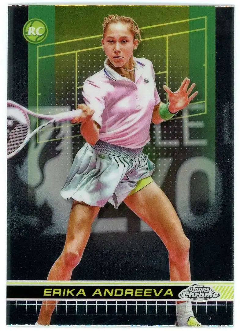 Tennis 2024 Chrome Single Card Erika Andreeva 24 Rookie - ToyWiz