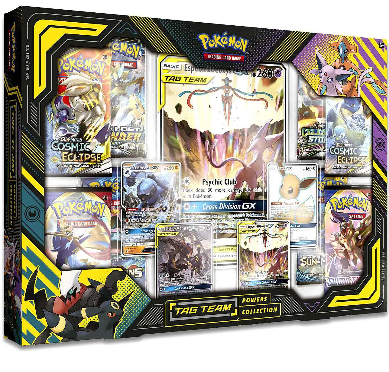 Pokemon Espeon Deoxys-GX Tag Team Powers Collection 8