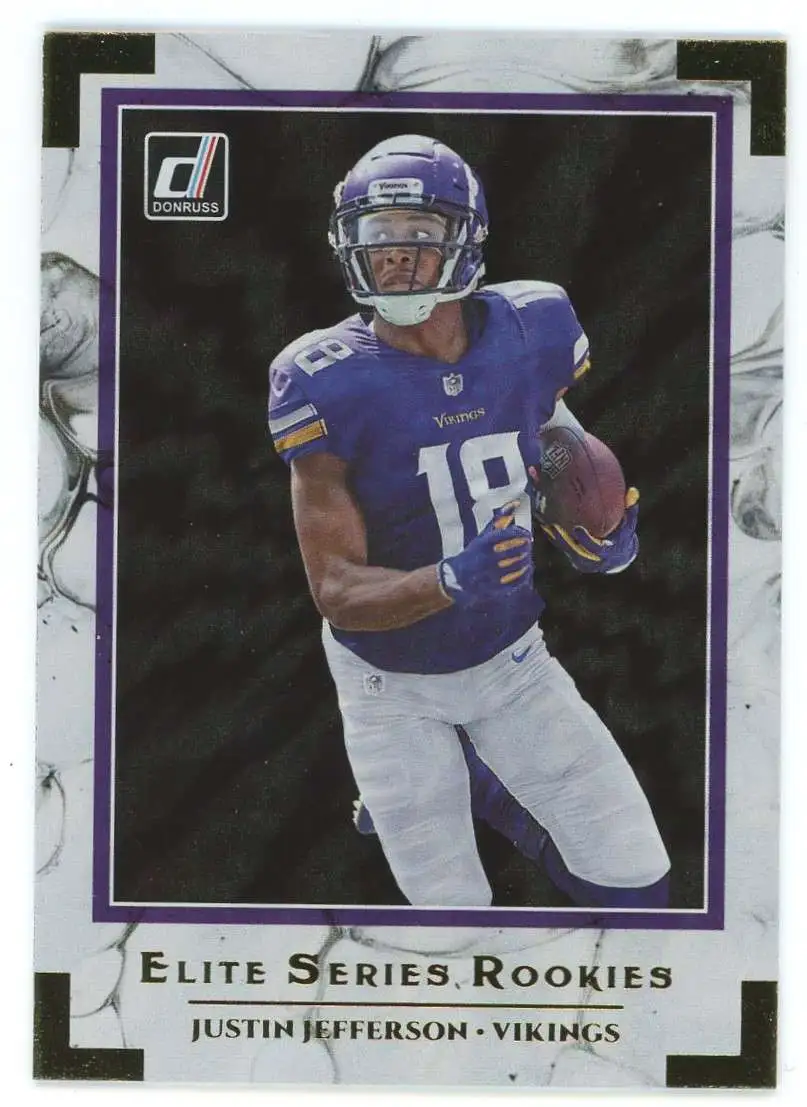 NFL 2020 Panini Donruss Elite Series Rookies Justin Jefferson ESR-JUJ [Rookie]