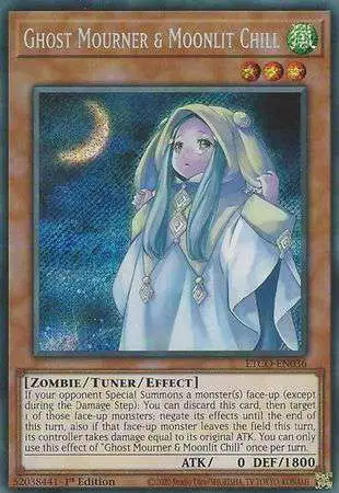 YuGiOh Eternity Code Secret Rare Ghost Mourner & Moonlit Chill ETCO-EN036