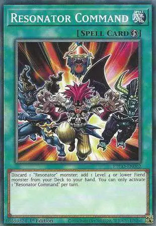 YuGiOh Eternity Code Common Resonator Command ETCO-EN062