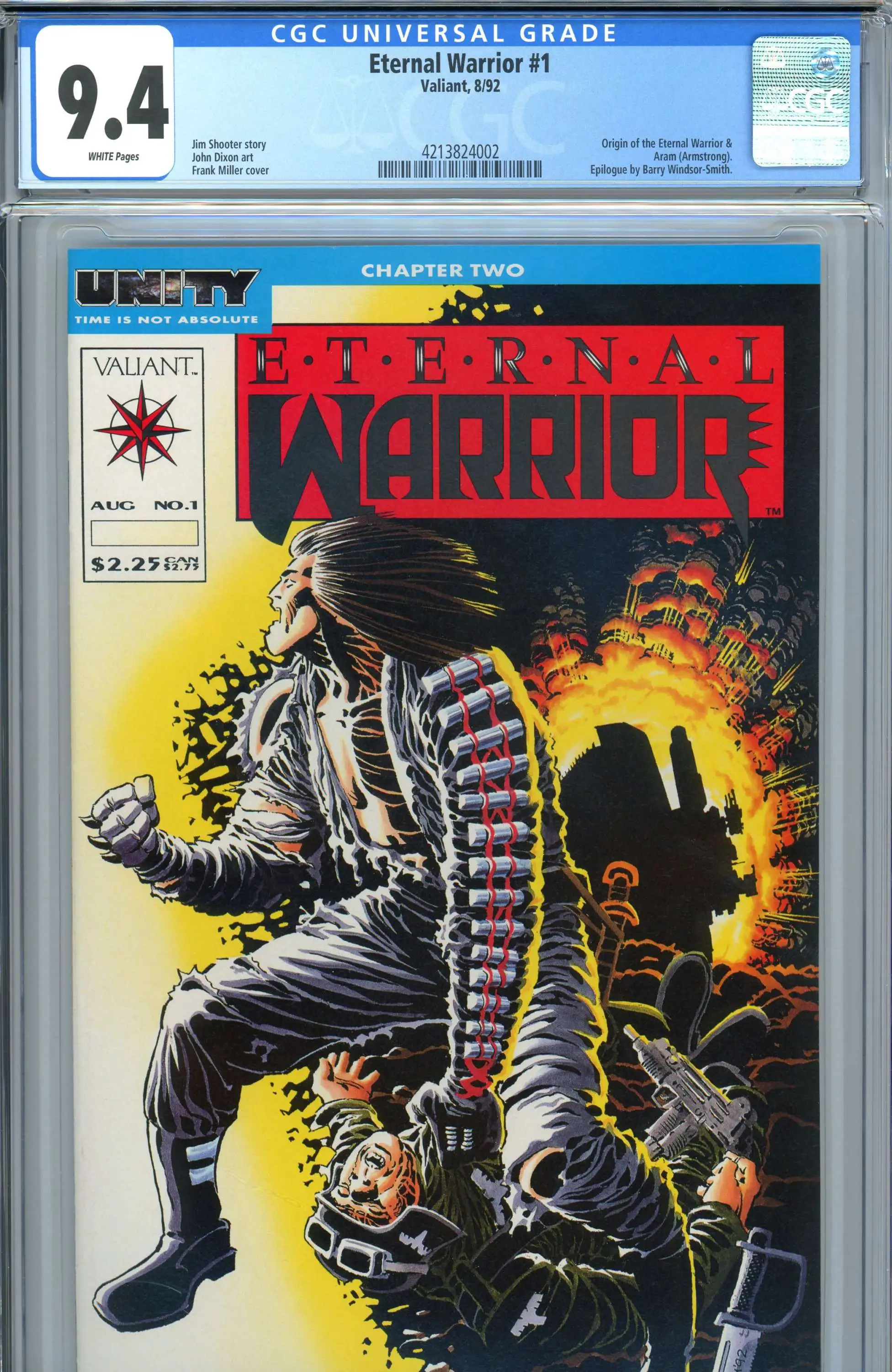 Valiant Comics Eternal Warrior #1 1992 Comic Book [CGC 9.4]