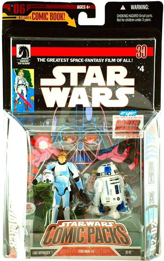 Star Wars A New Hope 2006 Comic Pack Luke Skywalker in Stormtrooper Disguise & R2-D2 Action Figure 2-Pack