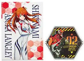 Neon Genesis Evangelion Ichibankuji Evangelion - EVA Pilots Assemble Asuka Shikinami Langley File & Sticker Set [Version 2, Lottery Prize H]