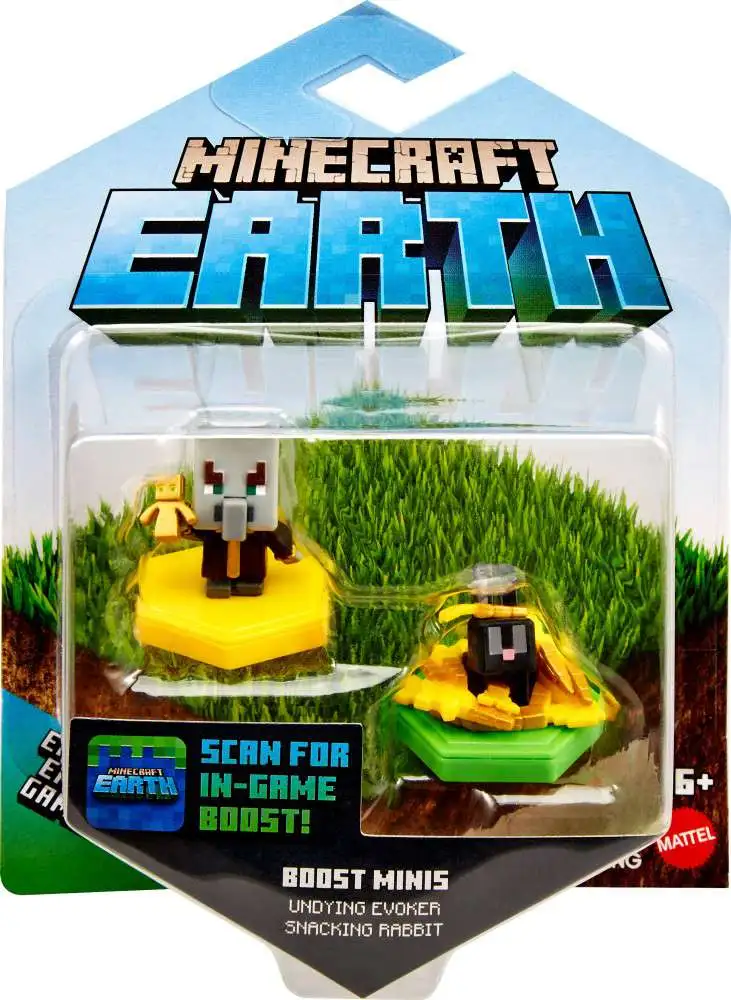 Minecraft Earth Boost Mini Figure 2-Pack, Nfc Chip Enabled For