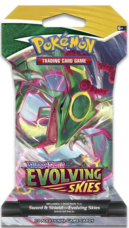 Pokemon Trading Card Game: Sword and Shield - Evolving Skies Three Booster  Packs for sale online