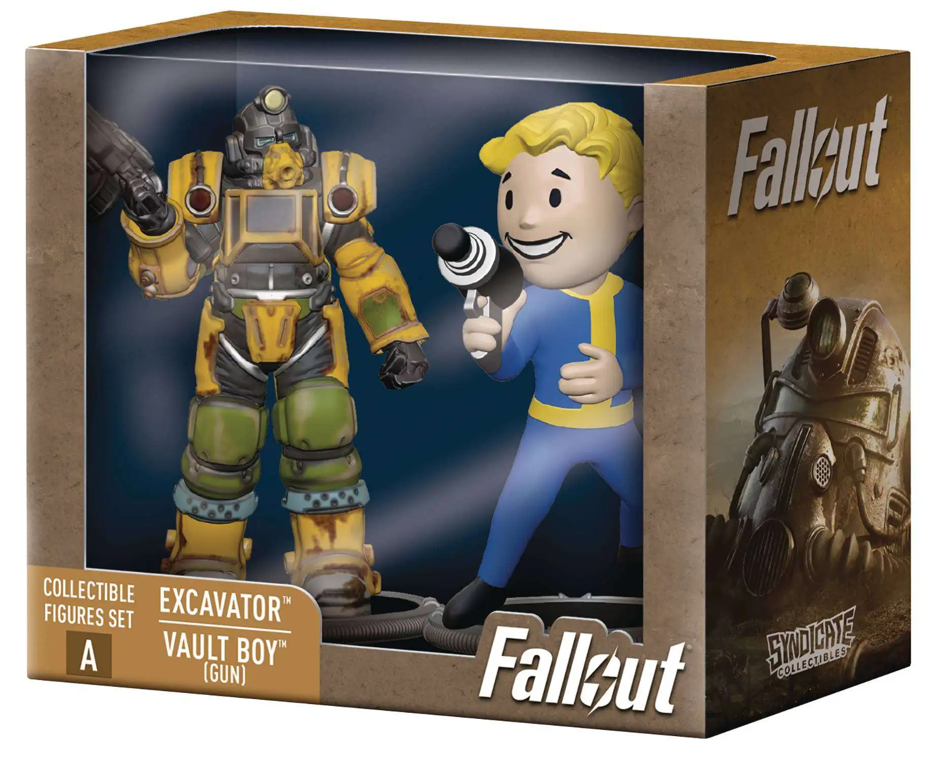 Fallout Build Deathclaw Series Excavator Power Armor & Vault Boy (Gun)  3-Inch Mini Figure 2-Pack (Pre-Order ships November)