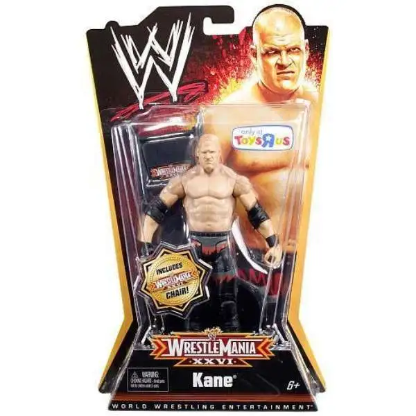 WWE Kane Mattel Basic Action Figure Pro Wrestling Wrestlemania Heritage WWF 