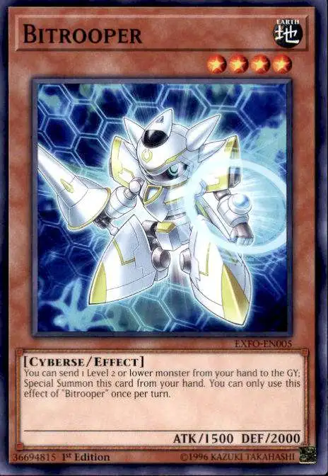 YuGiOh Trading Card Game Extreme Force Common Bitrooper EXFO-EN005