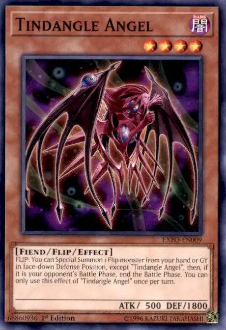 YuGiOh Trading Card Game Extreme Force Common Tindangle Angel EXFO-EN009