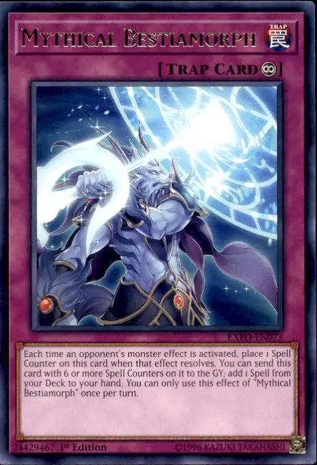 YuGiOh Trading Card Game Extreme Force Rare Mythical Bestiamorph EXFO-EN073