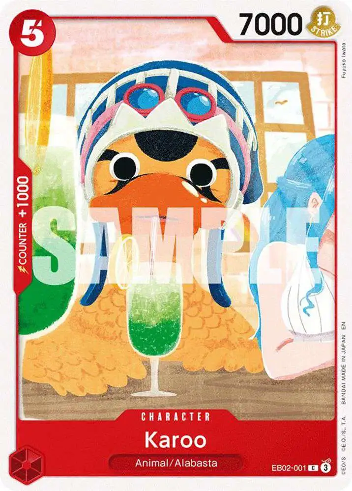 One Piece Trading Card Game Extra Booster: Anime 25th Collection Common Karoo EB02-001