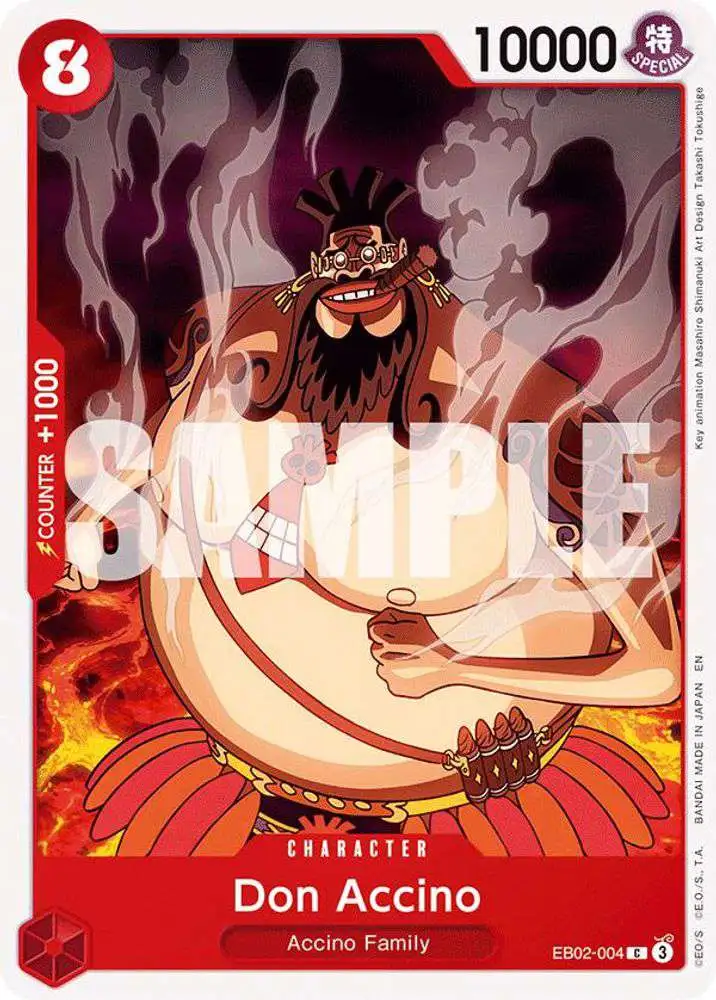 One Piece Trading Card Game Extra Booster: Anime 25th Collection Common Don Accino EB02-004