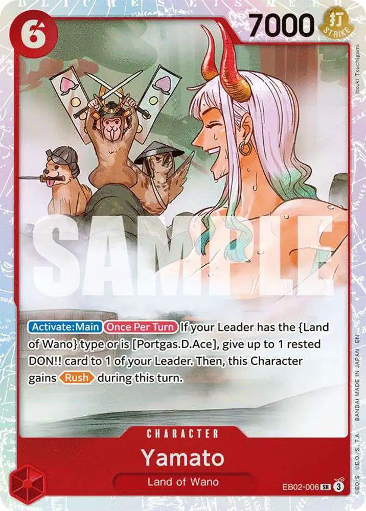 One Piece Trading Card Game Extra Booster: Anime 25th Collection Super Rare Yamato EB02-006