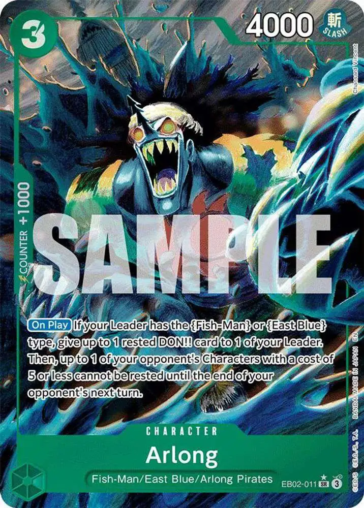 One Piece Trading Card Game Extra Booster: Anime 25th Collection Super Rare Arlong EB02-011 [Alternate Art]