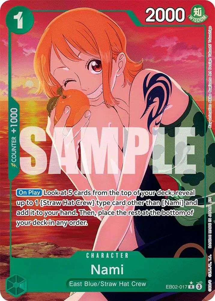ONE PIECE 奈美 トレーディングカード 2206 One Piece Trading Card Game Extra Booster Anime 25th