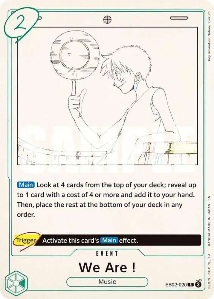 One Piece Trading Card Game Extra Booster: Anime 25th Collection Rare We Are! EB02-020