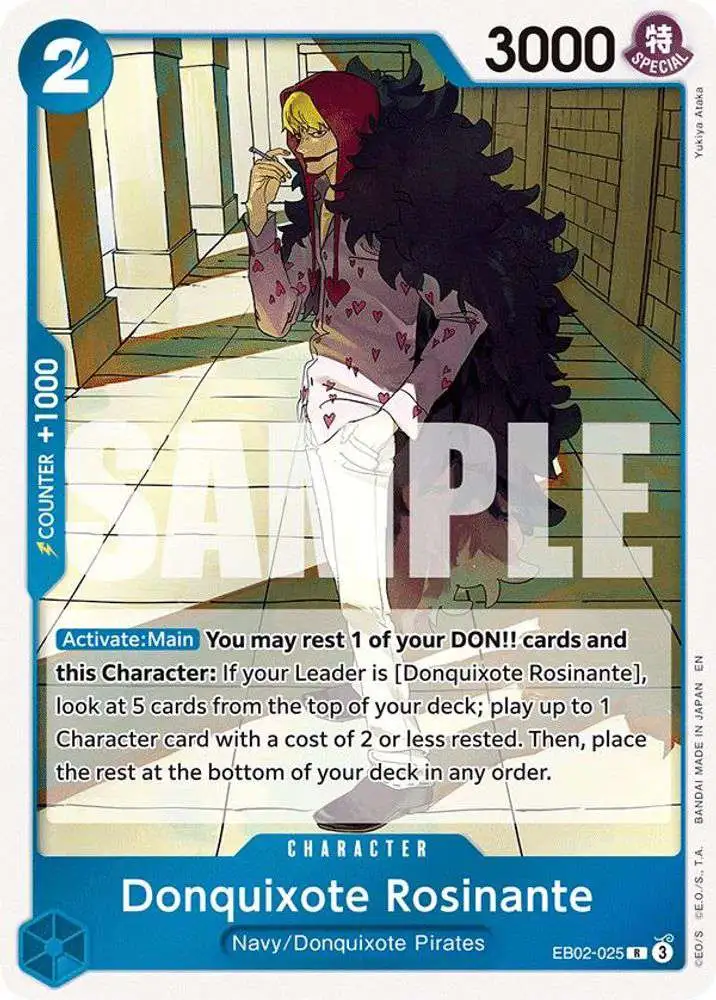 One Piece Trading Card Game Extra Booster Anime 25th Collection Single Card  Rare Donquixote Rosinante EB02-025 - ToyWiz
