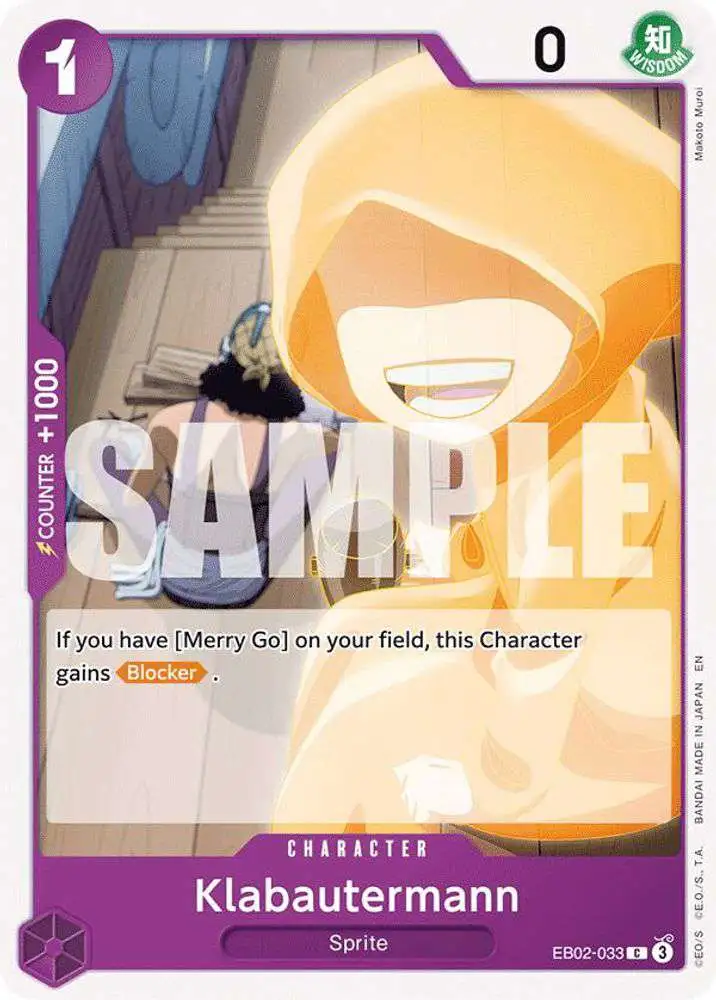 One Piece Trading Card Game Extra Booster: Anime 25th Collection Common Klabautermann EB02-033
