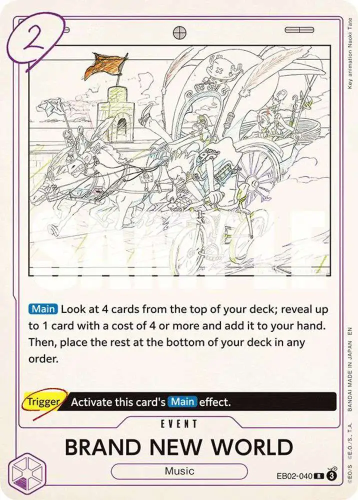 One Piece Trading Card Game Extra Booster: Anime 25th Collection Rare BRAND NEW WORLD EB02-040