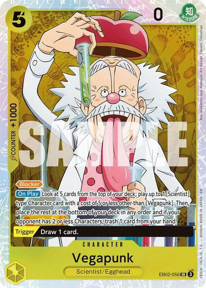 One Piece Trading Card Game Extra Booster: Anime 25th Collection Super Rare  Vegapunk EB02-056