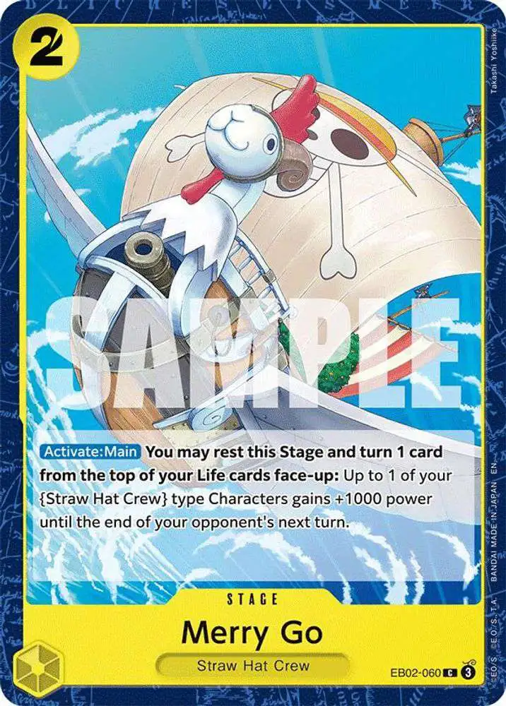 One Piece Trading Card Game Extra Booster Anime 25th Collection Single Card Common Merry Go EB02-060 060 - ToyWiz One Piece Trading Card Game Extra Booster Anime 25th Collection Single Card Common Merry Go EB02-060 060 - ToyWiz