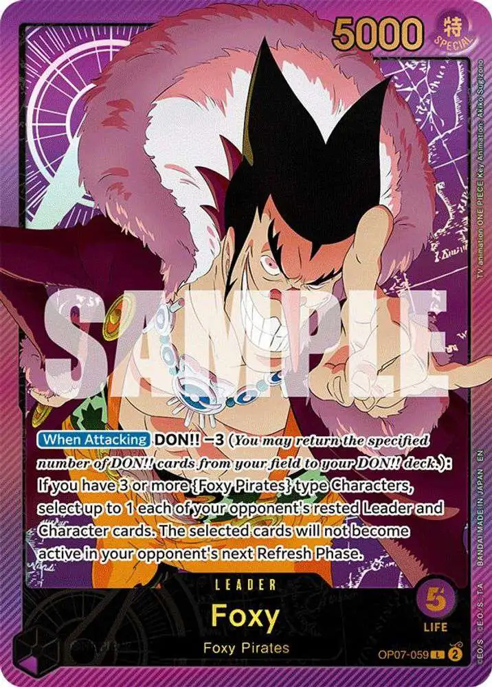 One Piece Trading Card Game Extra Booster: Anime 25th Collection Leader Foxy OP07-059 [SPR]
