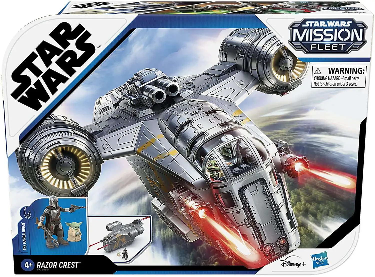 Star Wars Mission Fleet Razor Crest with The Mandalorian & The Child Vehicle & Action Figure [Damaged Package]