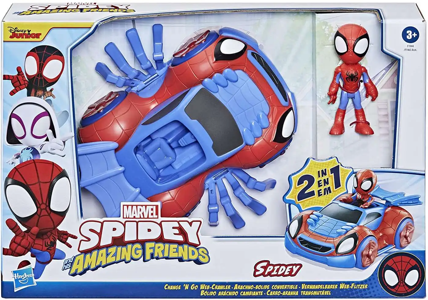 Marvel Spidey & His Amazing Friends Change 'N Go Web-Crawler (2-In-1) Vehicle [Spidey, Damaged Package]