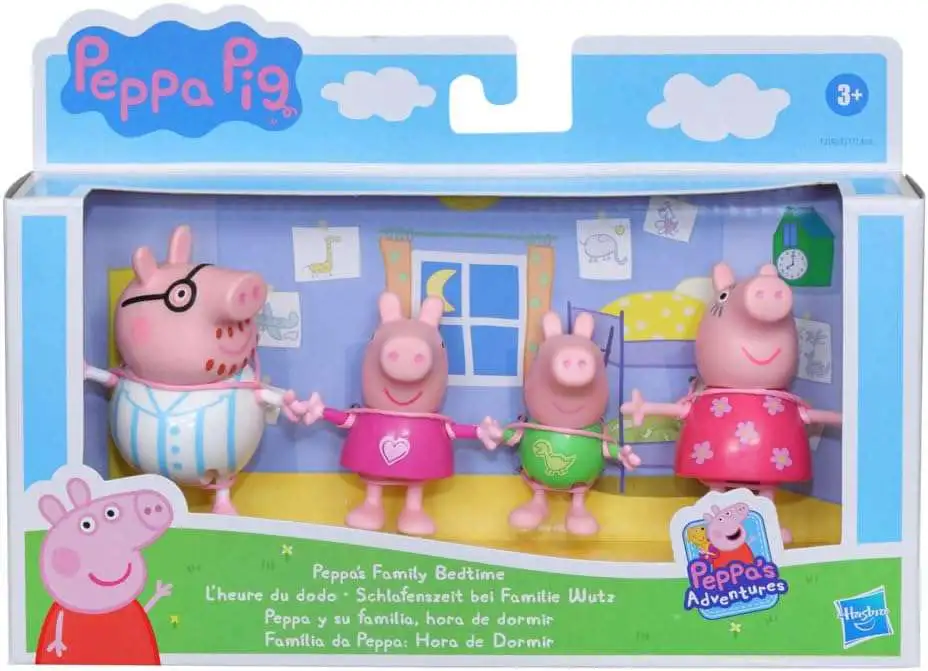 Peppa Pig Family Bedtime 4-Figure Set [Peppa, Mummy, Daddy & George]