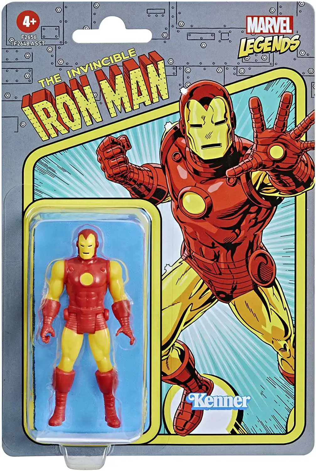 Marvel Legends Retro Series Iron Man Action Figure [Damaged Package]