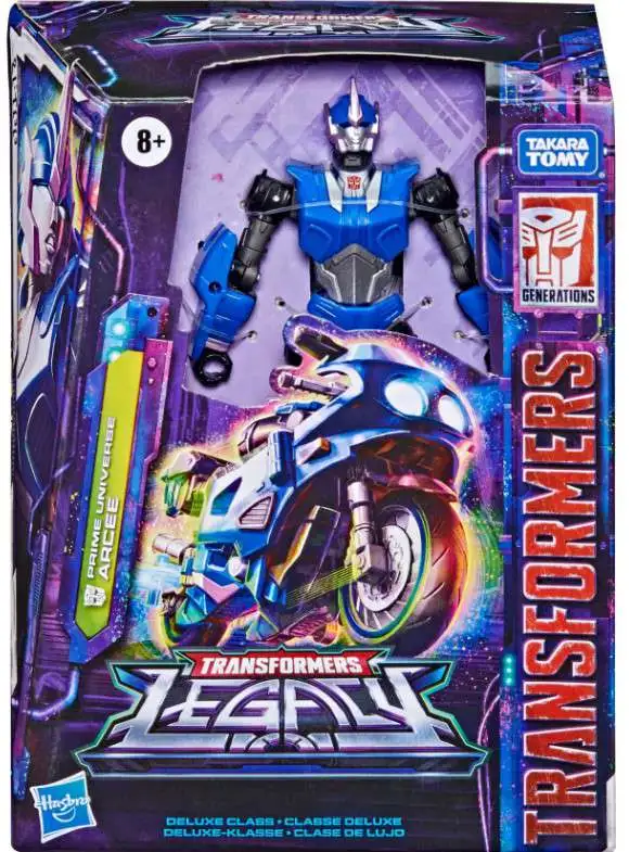 Transformers Toys Generations Legacy Deluxe Prime Universe Arcee Action  Figure - 8 and Up, 5.5-inch - Transformers