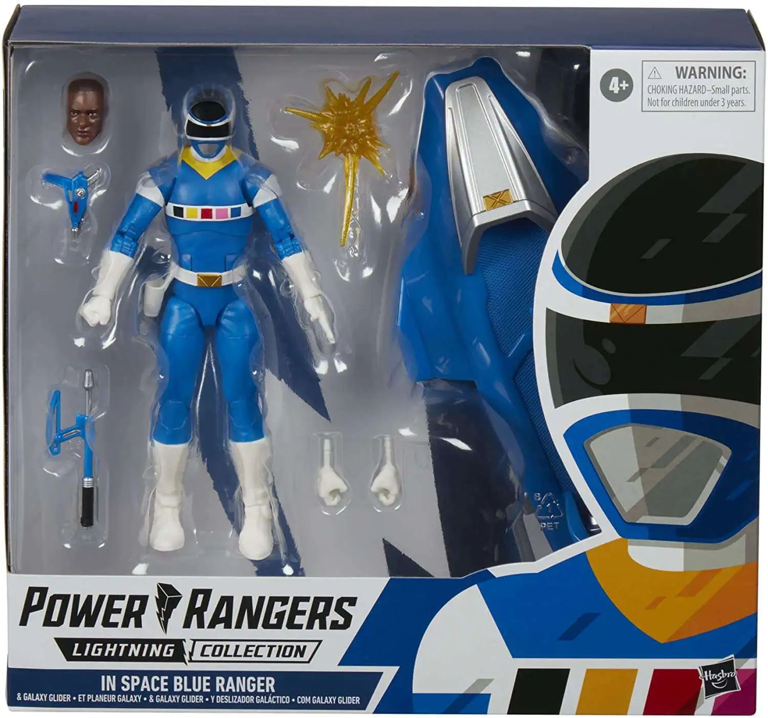 Power Rangers In Space Lightning Collection Blue Ranger 6 Deluxe Action ...