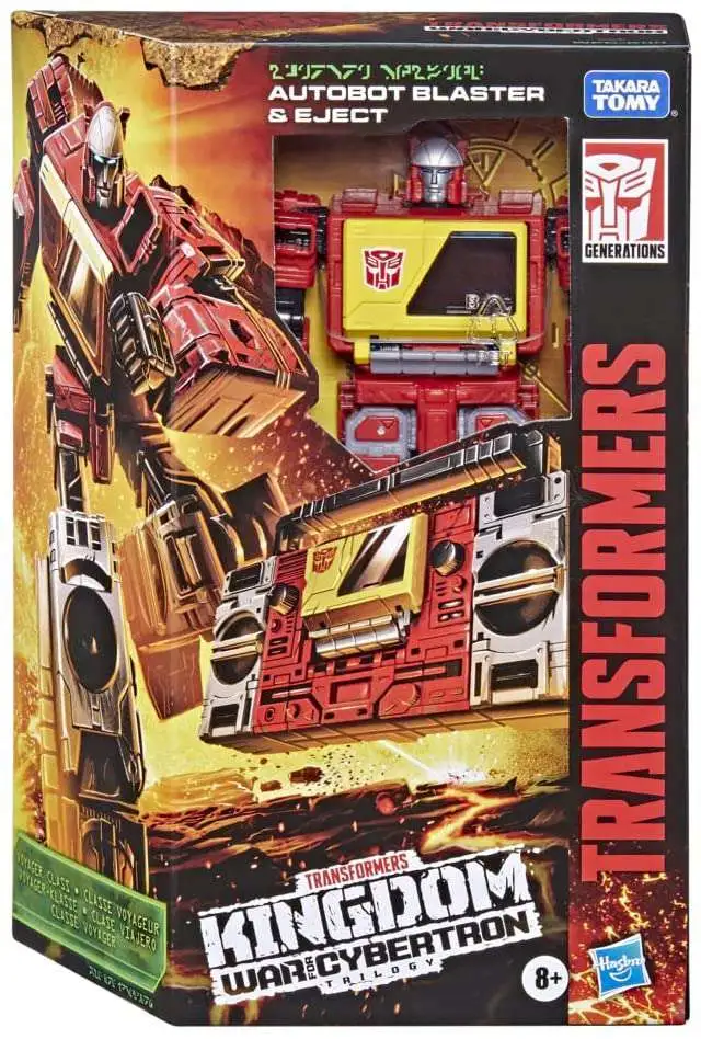 Transformers Generations Kingdom: War for Cybertron Autobot Blaster & Eject Voyager Action Figure