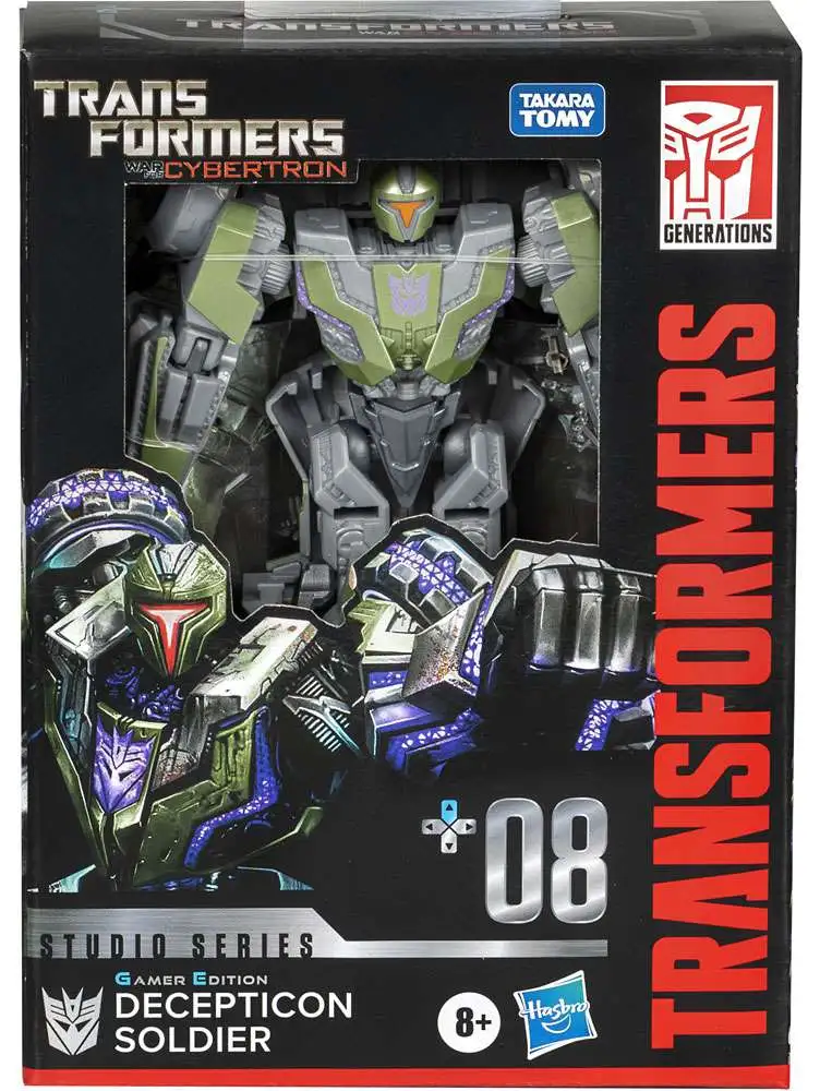 Transformers Generations Studio Series Decepticon Soldier Deluxe Action Figure [Gamer Edition, War for Cybertron] (Pre-Order ships October)