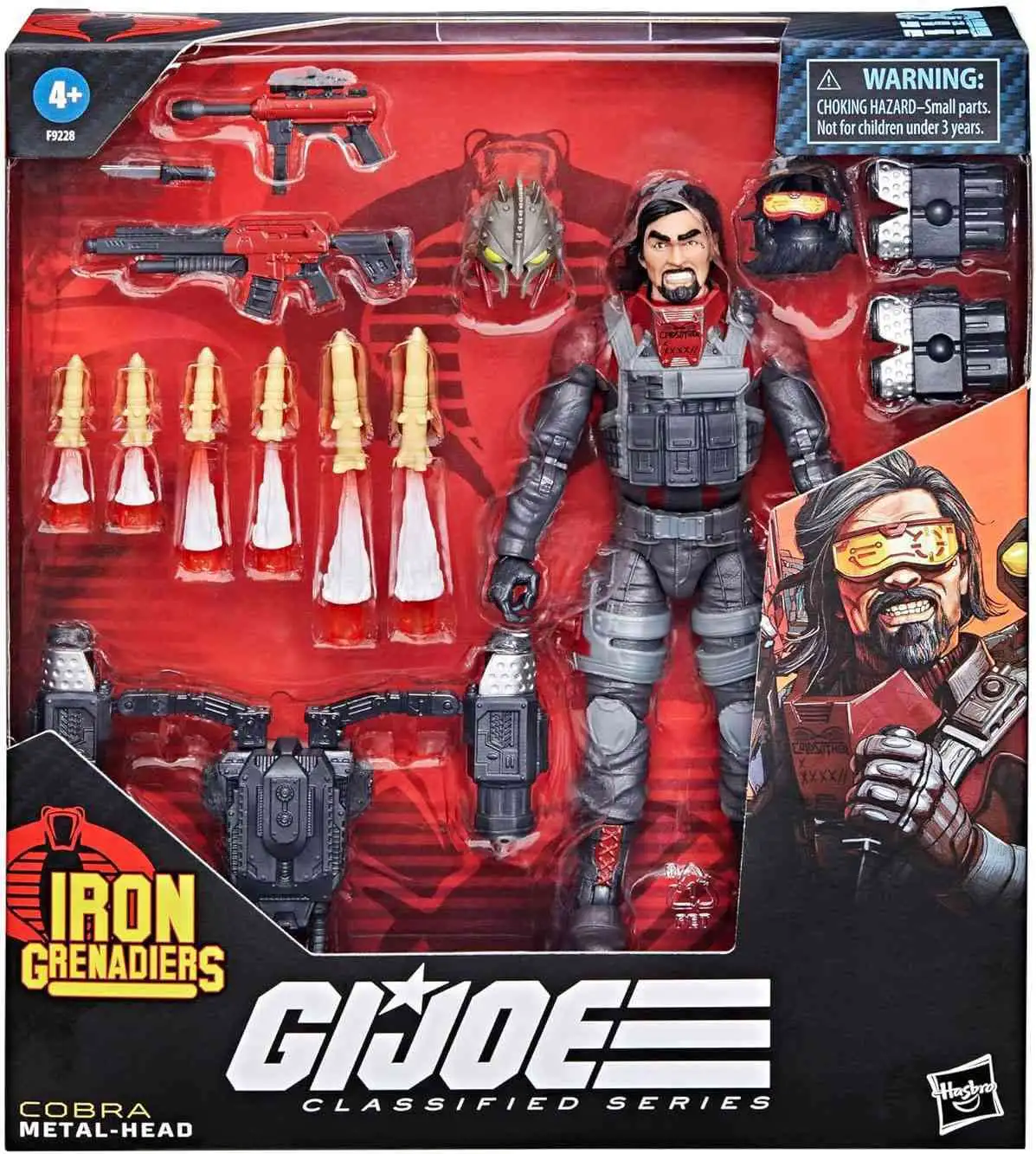 GI Joe Classified Series Metal-Head Deluxe Action Figure [Iron Grenadiers, Damaged Package]