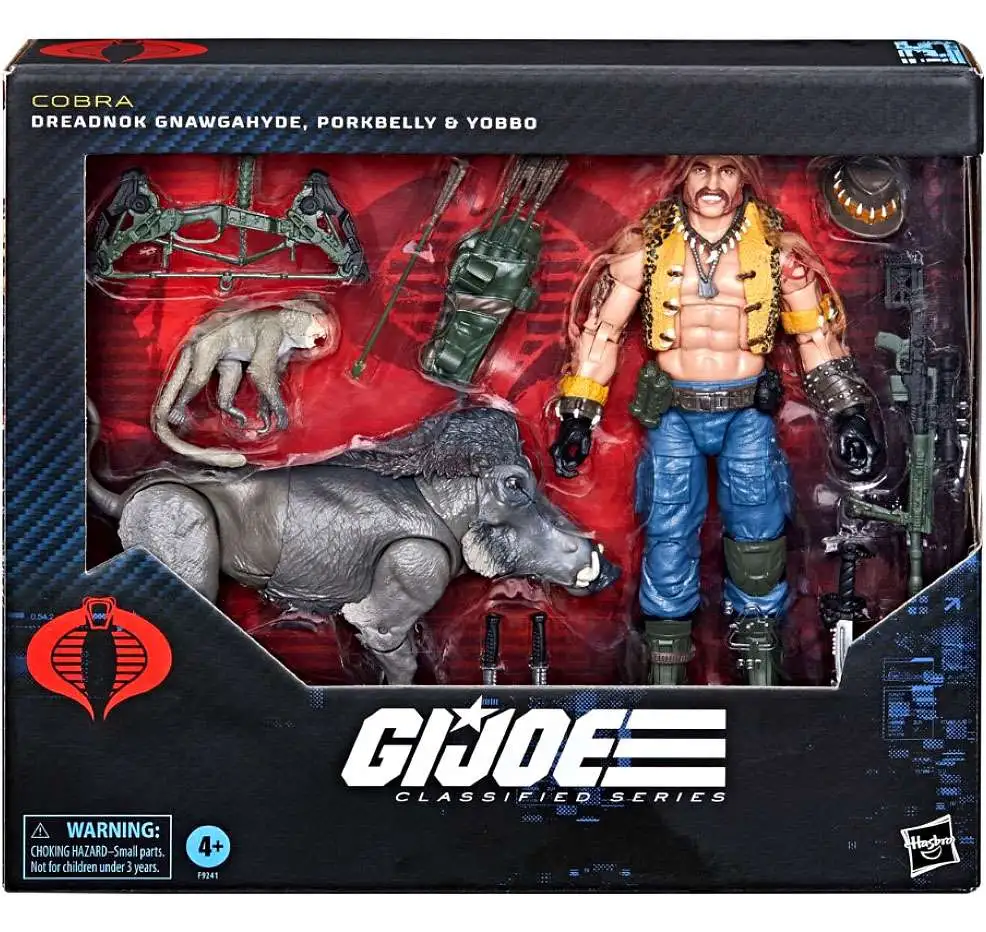 GI Joe Classified Series Dreadnok Gnawgahyde with Porkbelly & Yobbo Action Figure [Cobra]