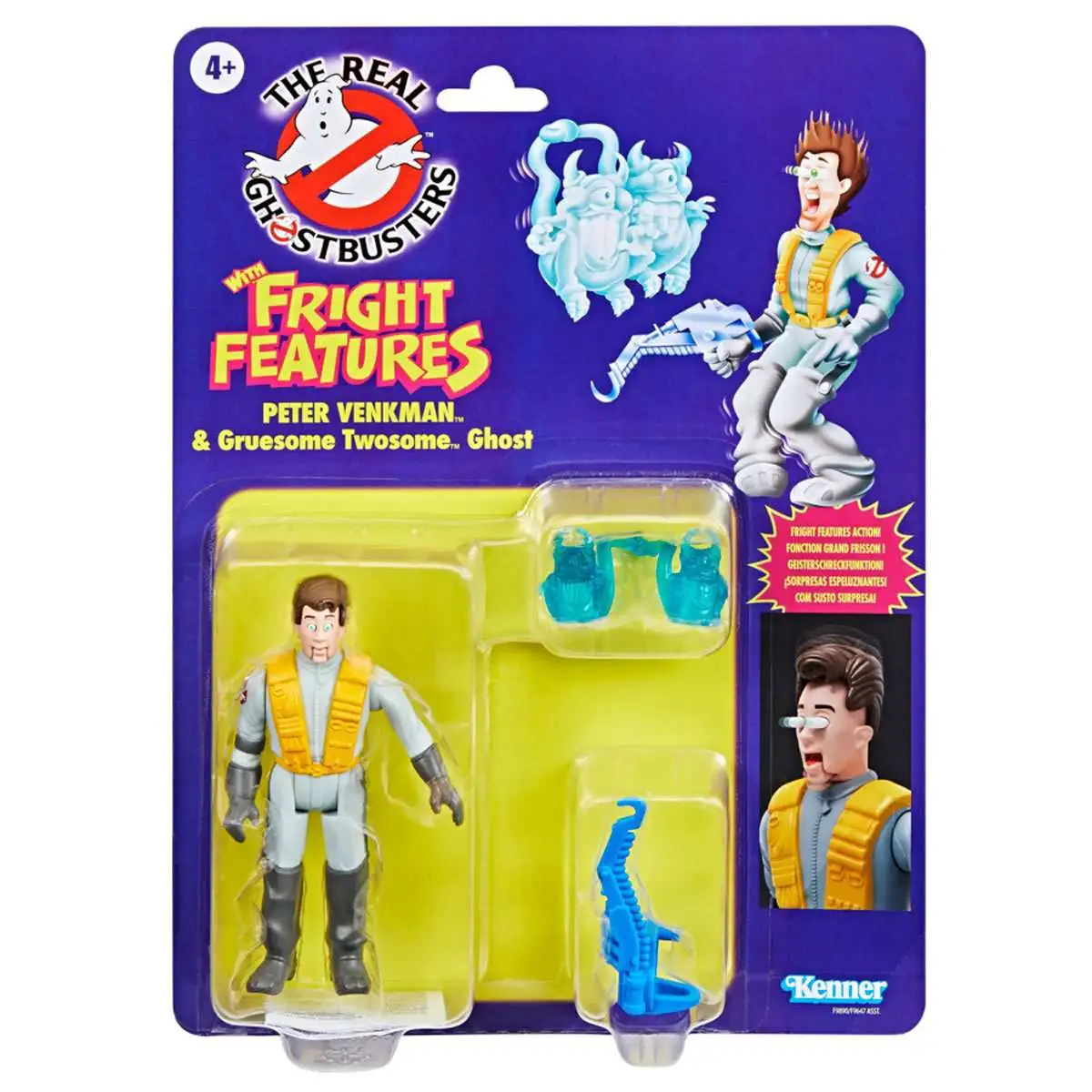 The Real Ghostbusters Fright Feature Peter Venkman with Gruesome Twosome Ghost Action Figure