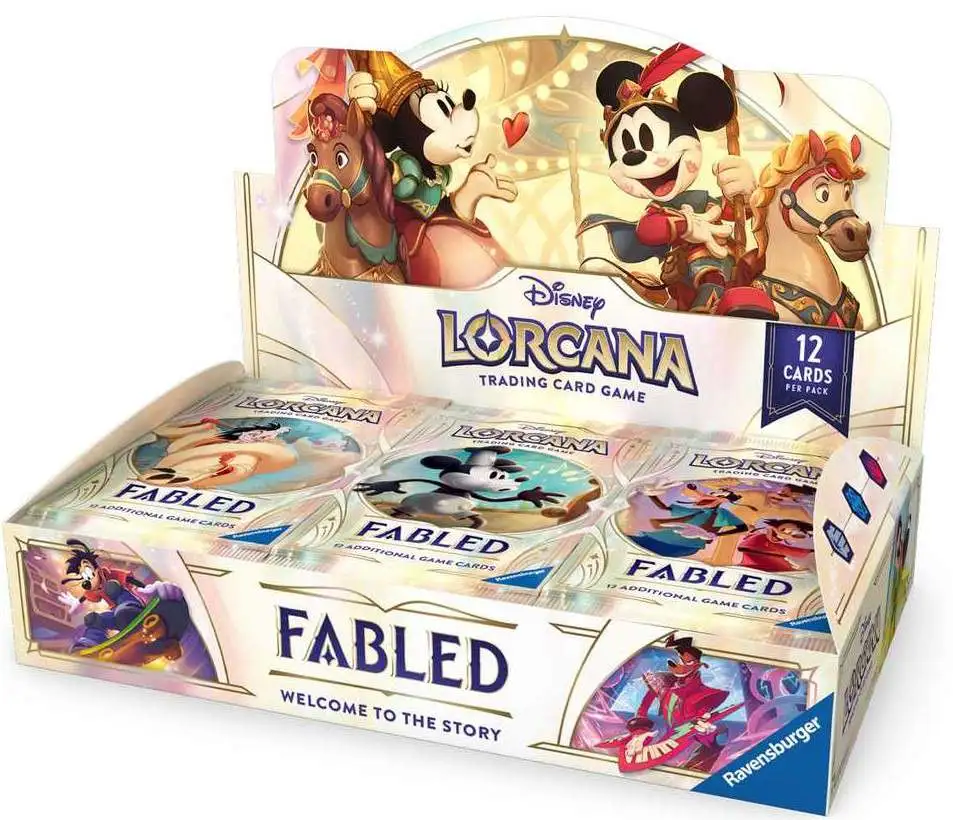 Disney Lorcana Trading Card Game Fabled Booster Box [24 Packs] (Pre-Order ships January)
