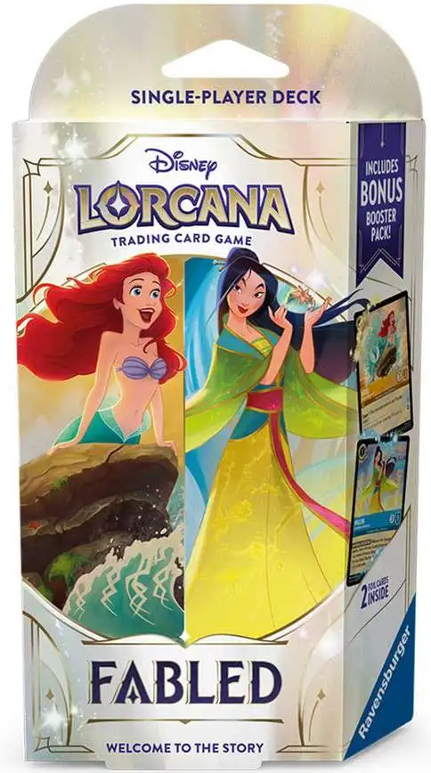 Disney Lorcana Trading Card Game Fabled Amber Sapphire Starter