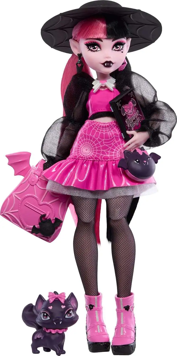 Monster High Draculaura Doll with Count Fabulous Mattel Toys - ToyWiz