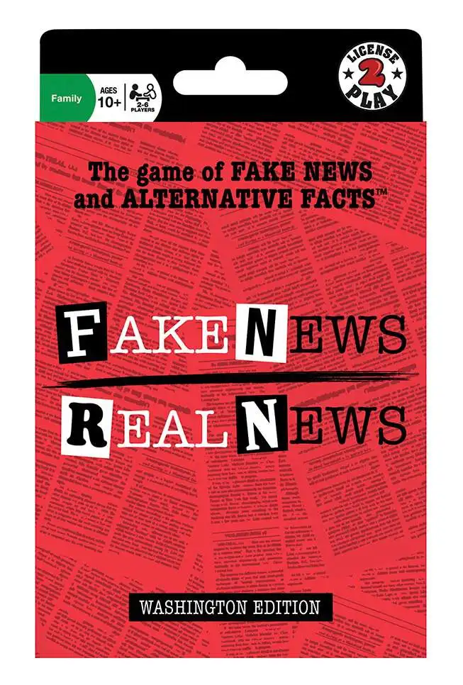 Fake News & Alternative Facts License 2 Play Toys Fake News Real News Card Game 